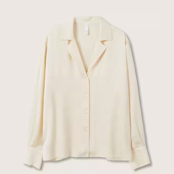 Mango Silky Button Shirt - Picture 4 of 7